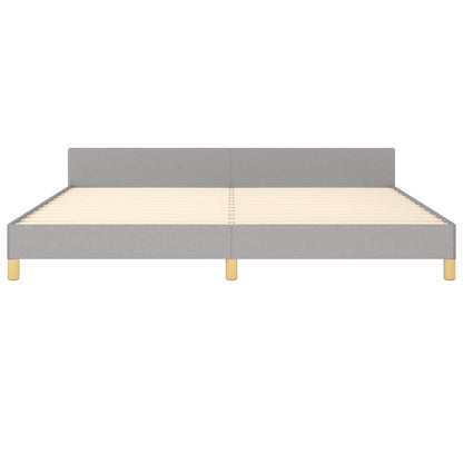 Giroletto senza Materasso Grigio Chiaro 200x200 cm Tessuto