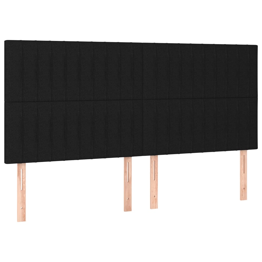 Giroletto senza Materasso Nero 200x200 cm in Tessuto - homemem39
