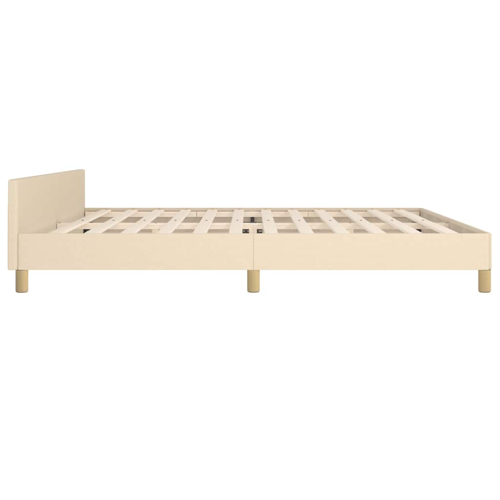 Giroletto senza Materasso Crema 200x200 cm in Tessuto