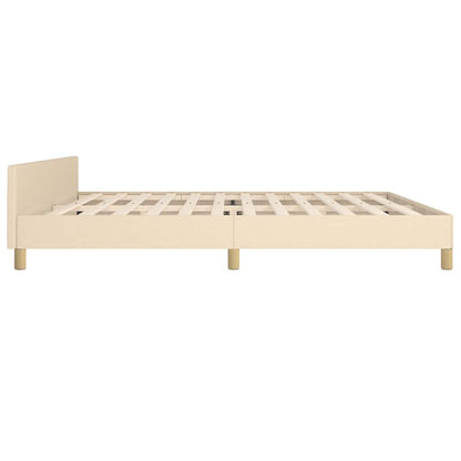 Giroletto senza Materasso Crema 200x200 cm in Tessuto