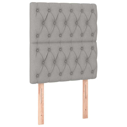 Giroletto senza Materasso Grigio Chiaro 80x200 cm Tessuto
