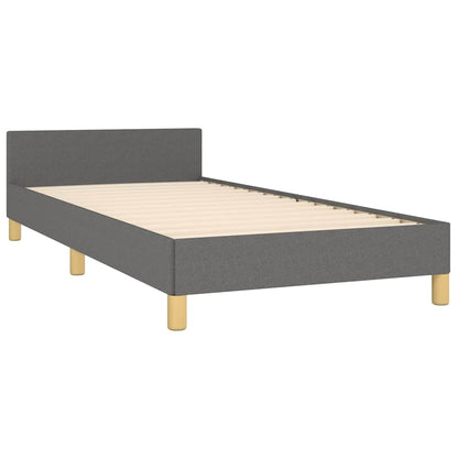 Giroletto senza Materasso Grigio Scuro 80x200 cm Tessuto
