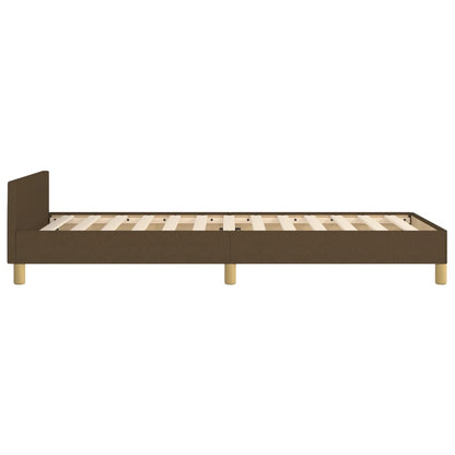 Giroletto senza Materasso Marrone Scuro 80x200 cm Tessuto | homemem39