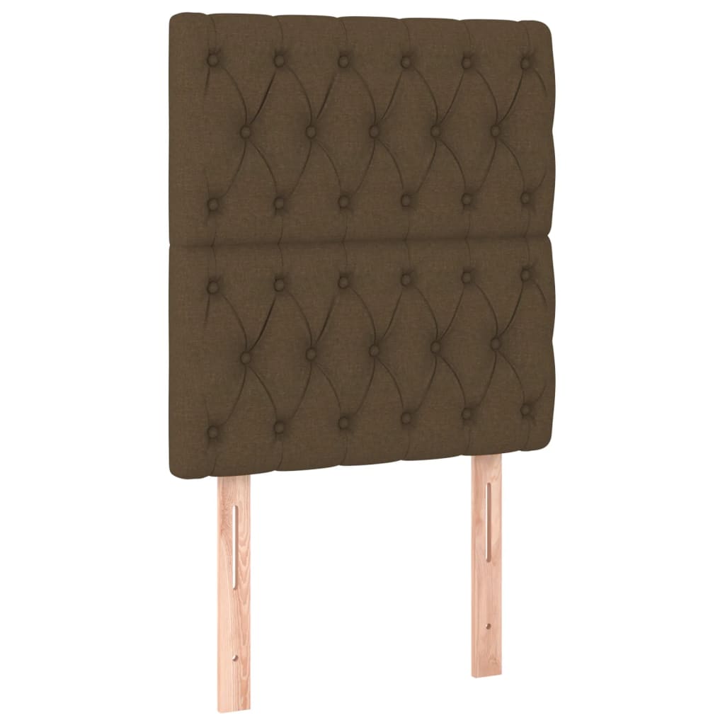 Giroletto senza Materasso Marrone Scuro 80x200 cm Tessuto | homemem39