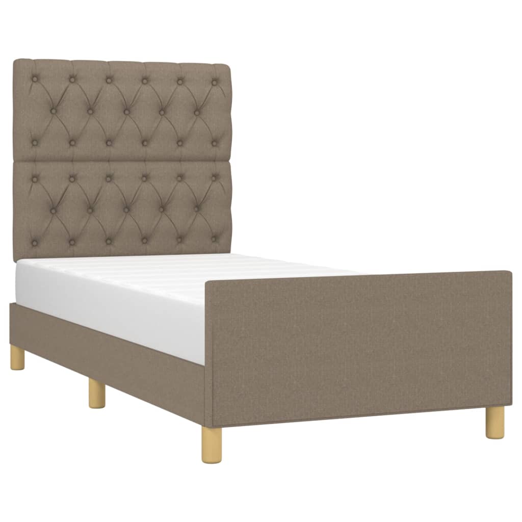 Giroletto senza Materasso Tortora 80x200 cm Tessuto | homemem39