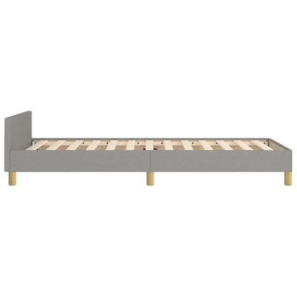 Giroletto senza Materasso Grigio Chiaro 90x190 cm Tessuto | homemem39