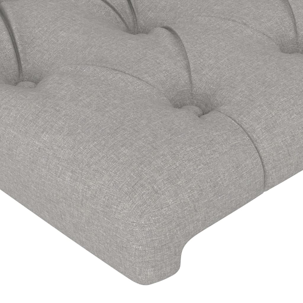 Giroletto senza Materasso Grigio Chiaro 90x190 cm Tessuto | homemem39