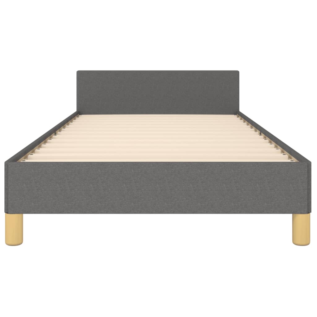 Giroletto senza Materasso Grigio Scuro 90x190 cm Tessuto | homemem39