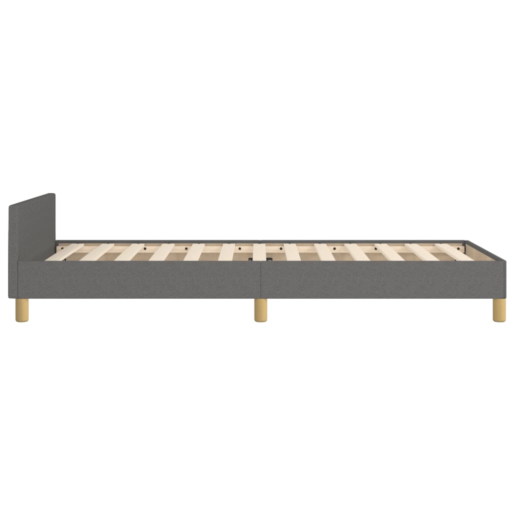 Giroletto senza Materasso Grigio Scuro 90x190 cm Tessuto | homemem39