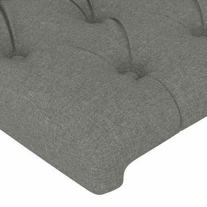Giroletto senza Materasso Grigio Scuro 90x190 cm Tessuto