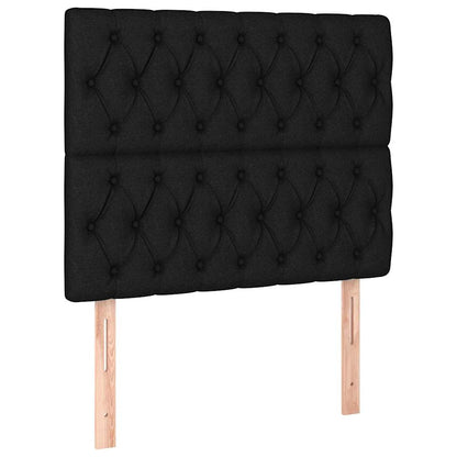 Giroletto senza Materasso Nero 90x190 cm in Tessuto