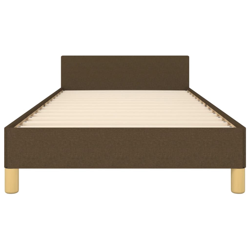 Giroletto senza Materasso Marrone Scuro 90x190 cm Tessuto | homemem39