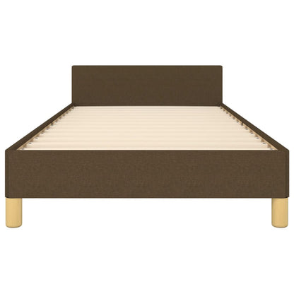 Giroletto senza Materasso Marrone Scuro 90x190 cm Tessuto | homemem39