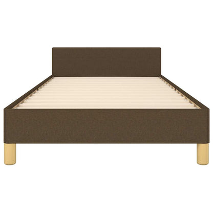 Giroletto senza Materasso Marrone Scuro 90x190 cm Tessuto