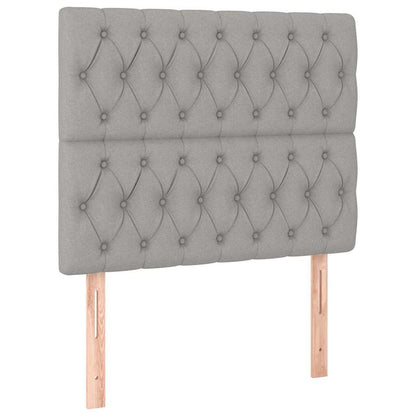Giroletto senza Materasso Grigio Chiaro 90x200 cm Tessuto
