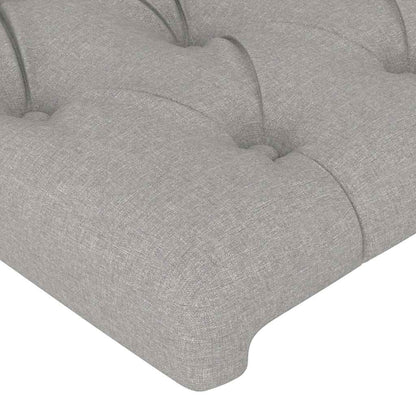 Giroletto senza Materasso Grigio Chiaro 90x200 cm Tessuto