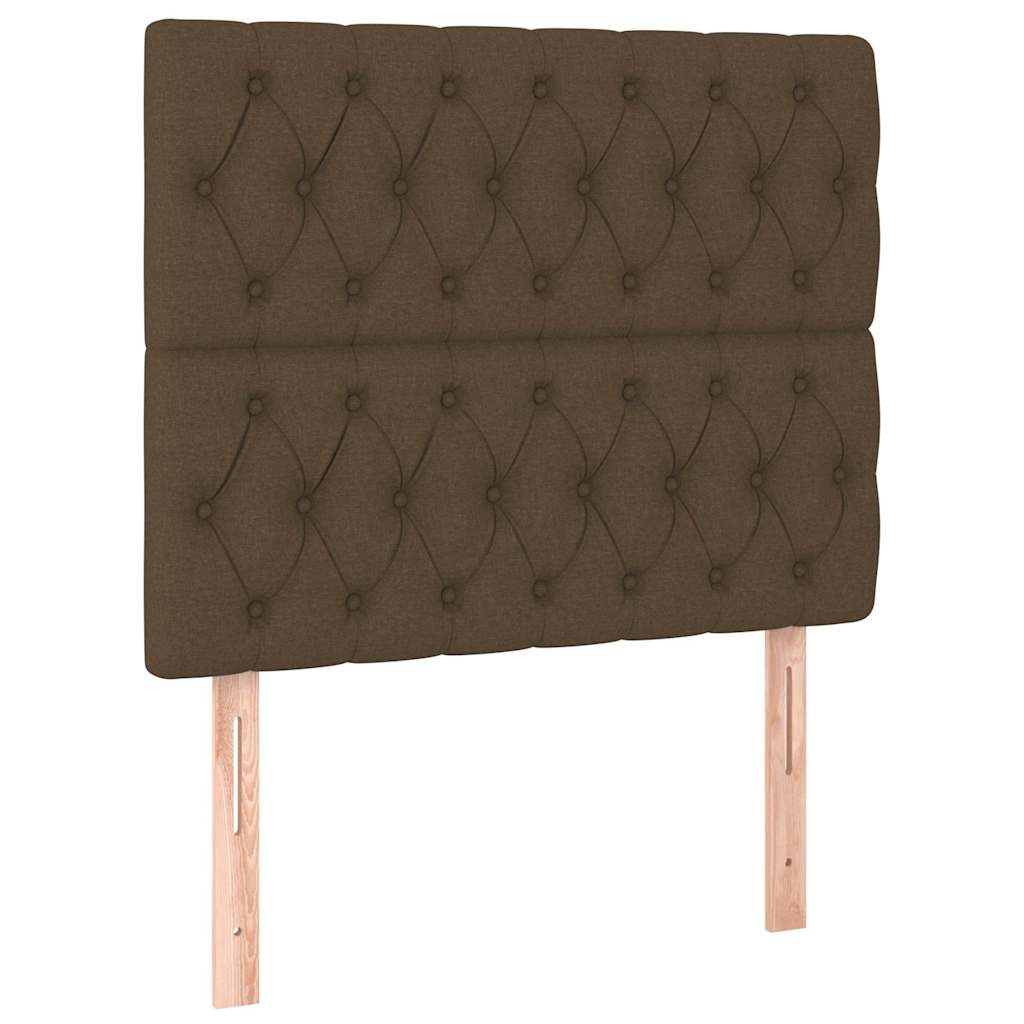 Giroletto senza Materasso Marrone Scuro 100x200 cm Tessuto