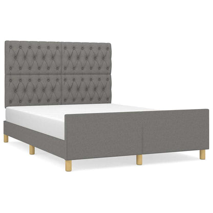 Giroletto senza Materasso Grigio Scuro 140x190 cm Tessuto