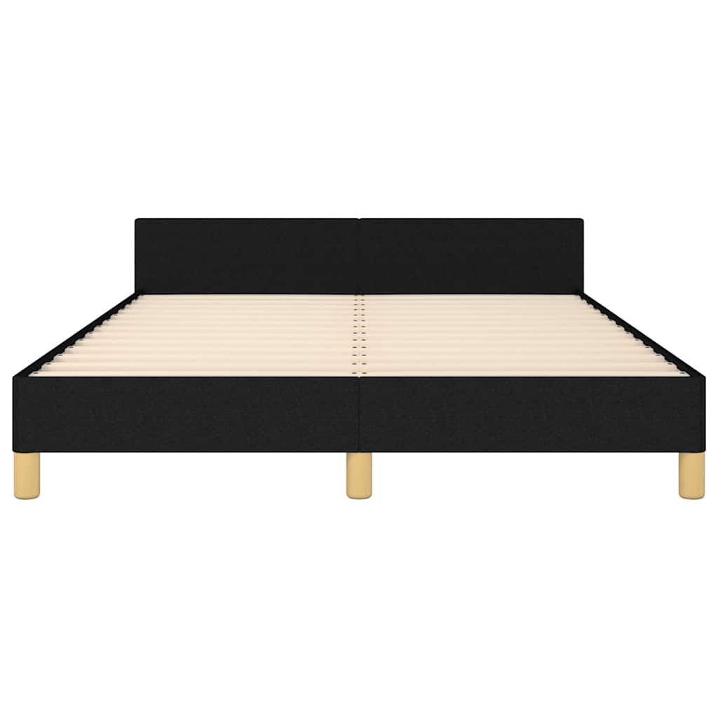 Giroletto senza Materasso Nero 140x190 cm in Tessuto | homemem39