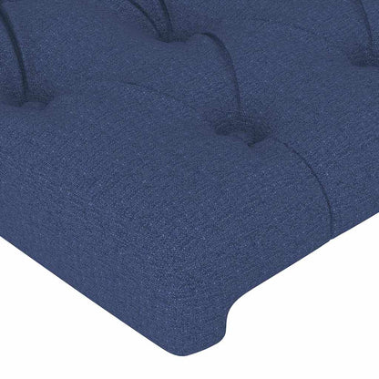 Giroletto senza Materasso Blu 140x190 cm in Tessuto