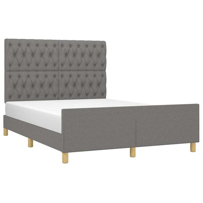 Giroletto senza Materasso Grigio Scuro 140x200 cm Tessuto