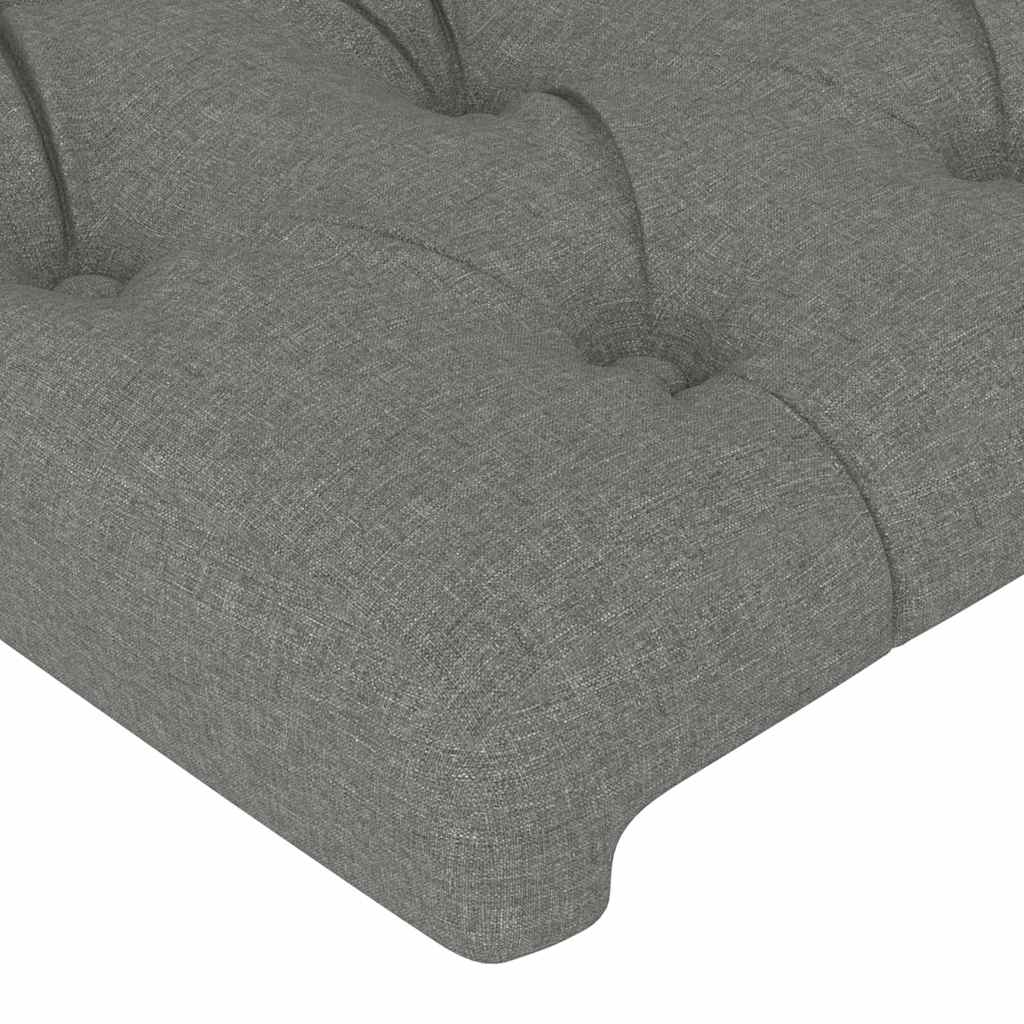 Giroletto senza Materasso Grigio Scuro 140x200 cm Tessuto