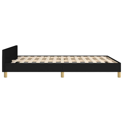 Giroletto senza Materasso Nero 140x200 cm in Tessuto | homemem39