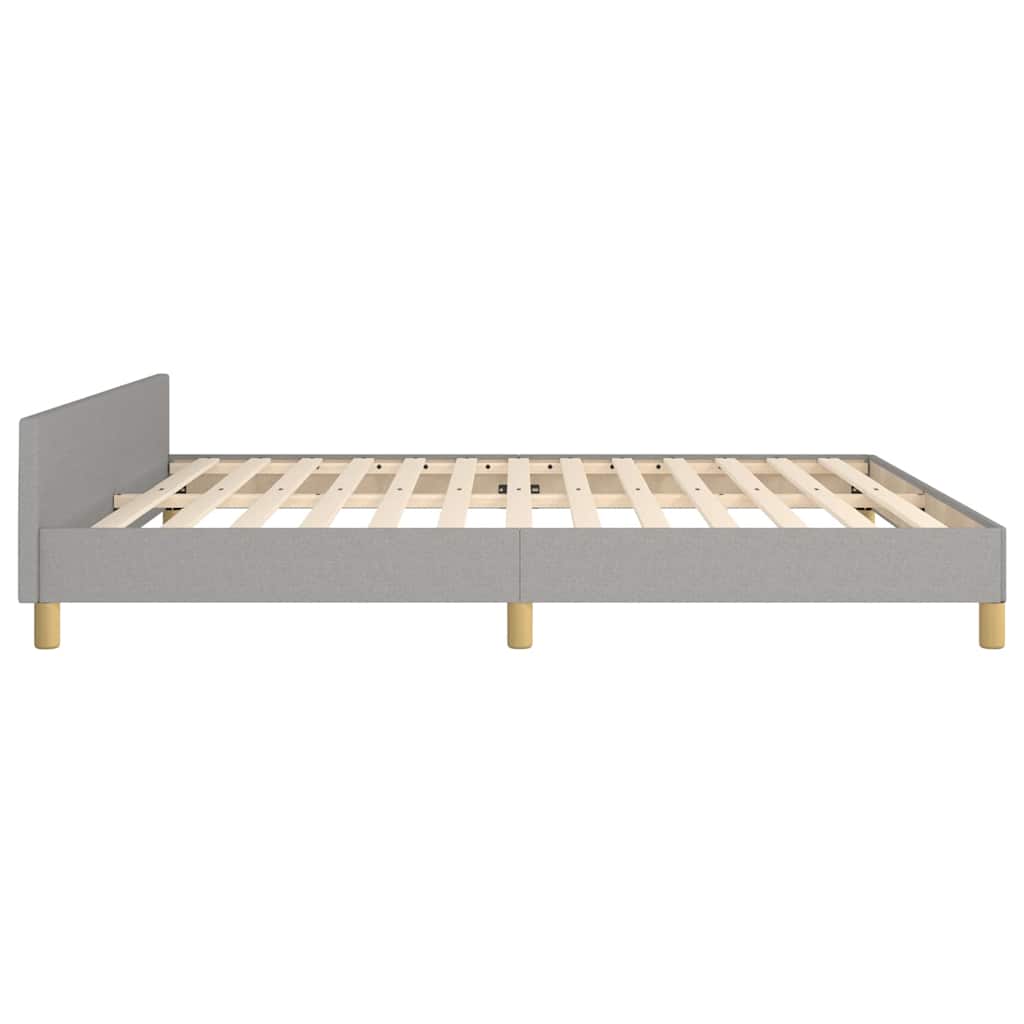 Giroletto senza Materasso Grigio Chiaro 160x200 cm Tessuto