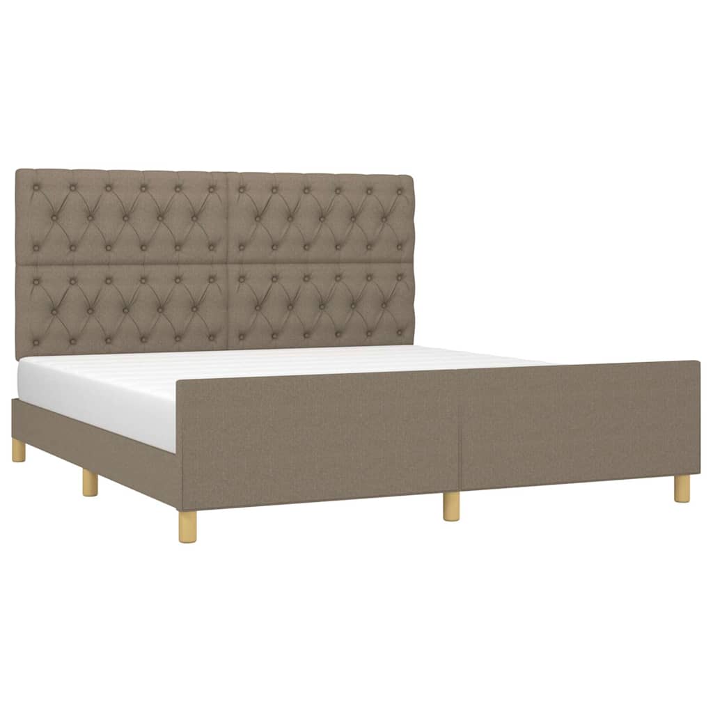 Giroletto senza Materasso Tortora 160x200 cm in Tessuto