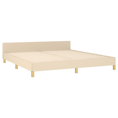 Giroletto senza Materasso Crema 160x200 cm in Tessuto | homemem39