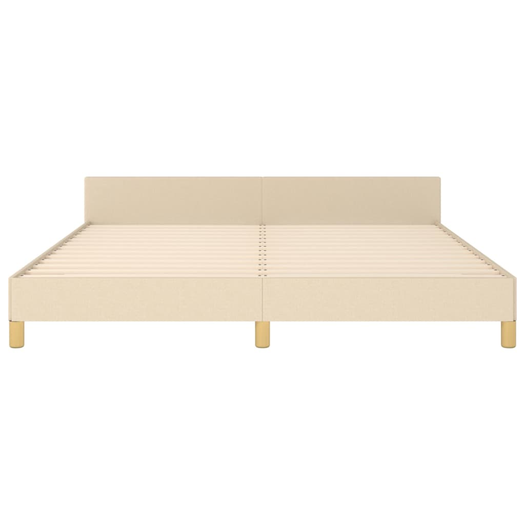 Giroletto senza Materasso Crema 160x200 cm in Tessuto | homemem39