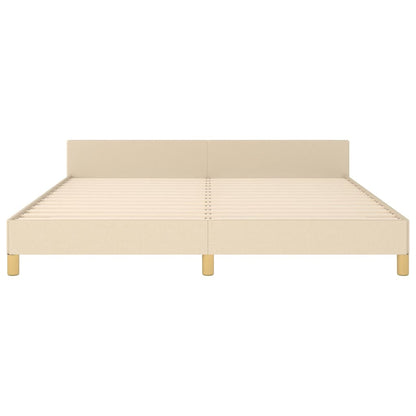 Giroletto senza Materasso Crema 160x200 cm in Tessuto | homemem39