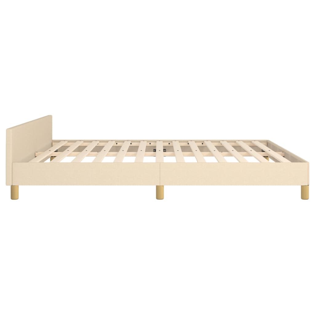 Giroletto senza Materasso Crema 160x200 cm in Tessuto | homemem39