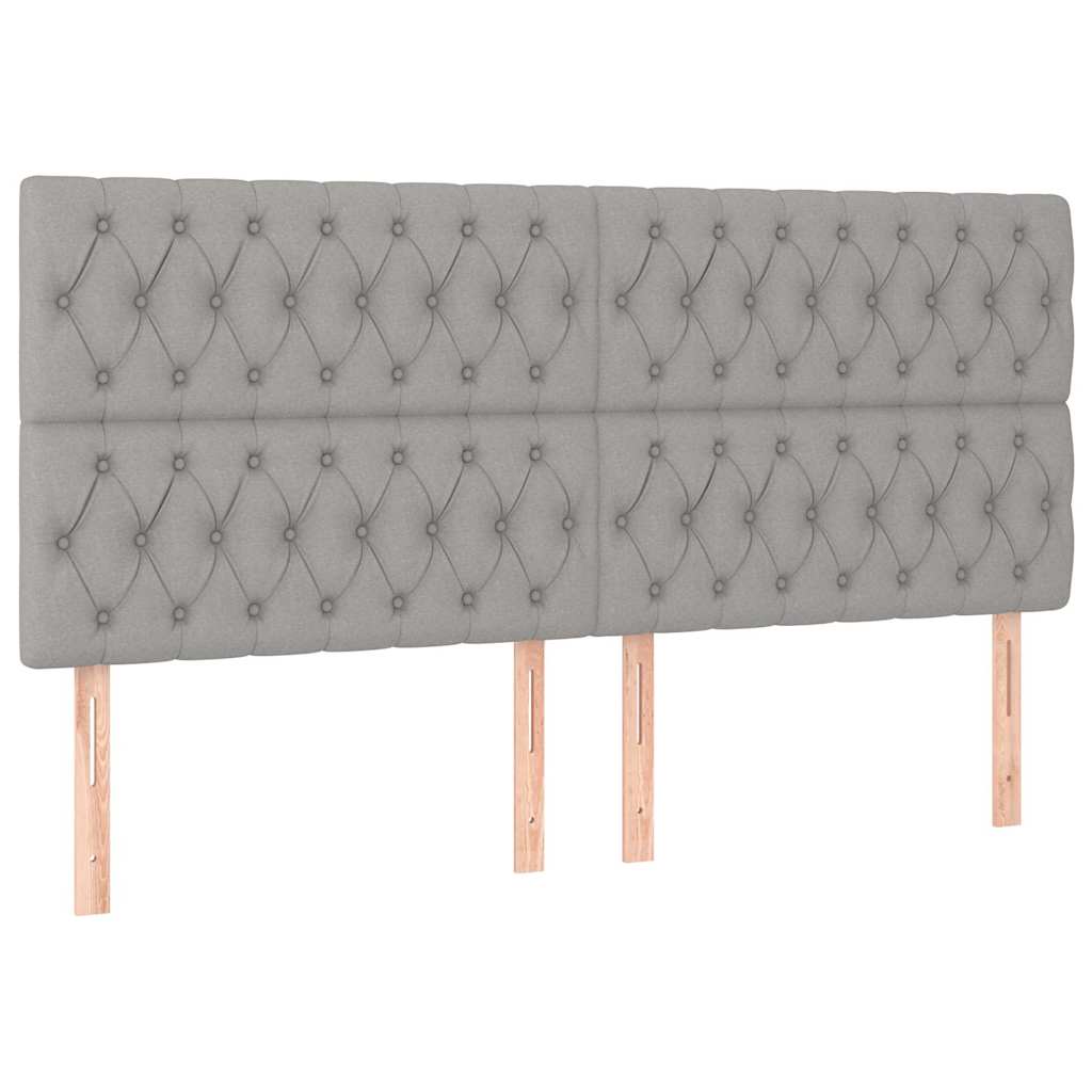 Giroletto senza Materasso Grigio Chiaro 180x200 cm Tessuto