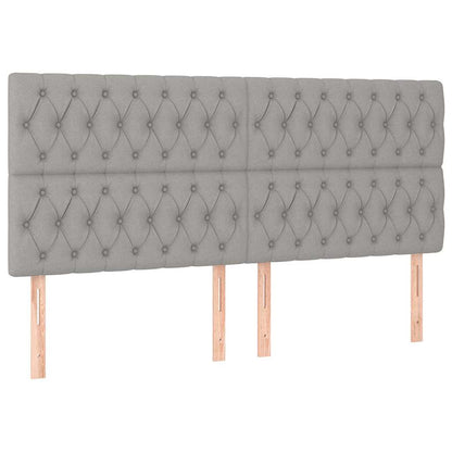 Giroletto senza Materasso Grigio Chiaro 180x200 cm Tessuto