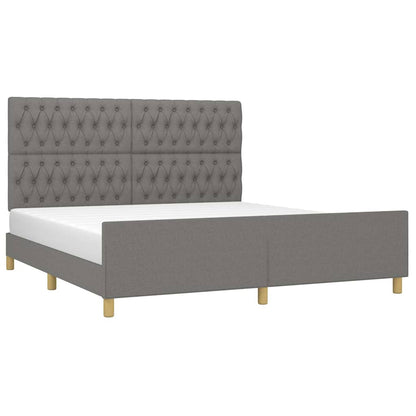 Giroletto senza Materasso Grigio Scuro 180x200 cm Tessuto