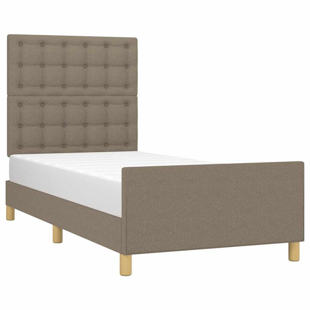 Giroletto senza Materasso Tortora 90x200 cm Tessuto
