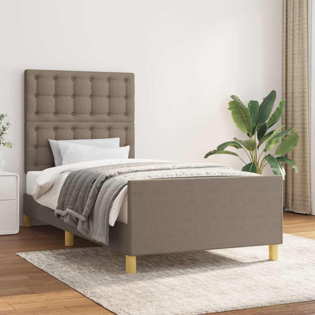 Giroletto senza Materasso Tortora 90x200 cm Tessuto