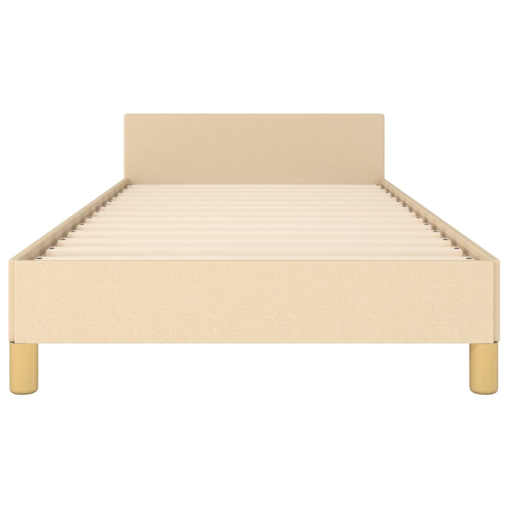 Giroletto senza Materasso Crema 90x200 cm in Tessuto | homemem39