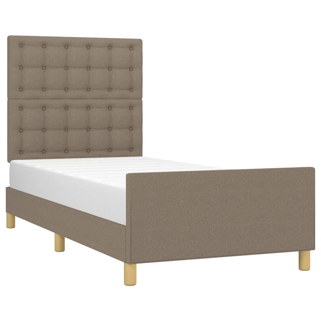 Giroletto senza Materasso Tortora 100x200 cm in Tessuto | homemem39