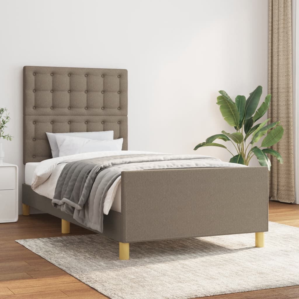 Giroletto senza Materasso Tortora 100x200 cm in Tessuto | homemem39