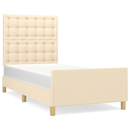Giroletto senza Materasso Crema 100x200 cm in Tessuto