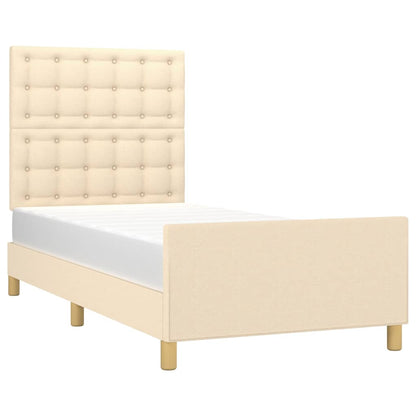 Giroletto senza Materasso Crema 100x200 cm in Tessuto