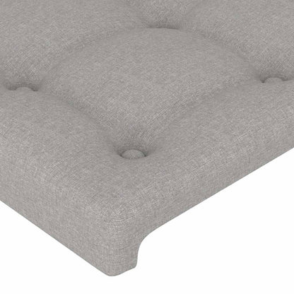 Giroletto senza Materasso Grigio Chiaro 120x200 cm Tessuto