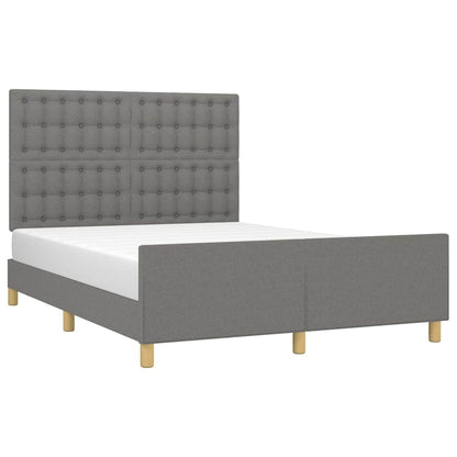 Giroletto senza Materasso Grigio Scuro 140x190 cm Tessuto
