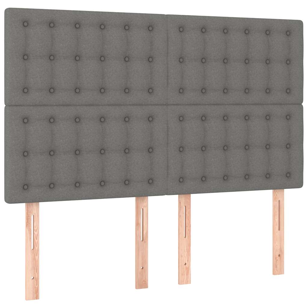 Giroletto senza Materasso Grigio Scuro 140x190 cm Tessuto