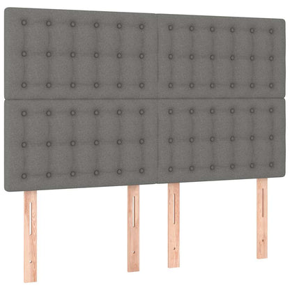 Giroletto senza Materasso Grigio Scuro 140x190 cm Tessuto