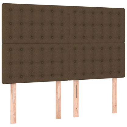 Giroletto senza Materasso Marrone Scuro 140x190 cm Tessuto