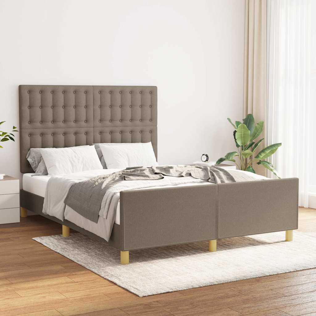 Giroletto senza Materasso Tortora 140x190 cm in Tessuto