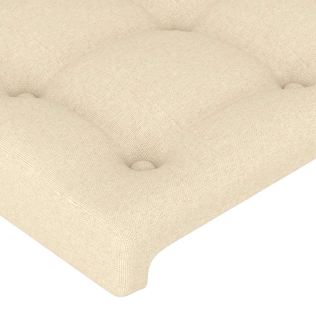 Giroletto senza Materasso Crema 140x190 cm in Tessuto